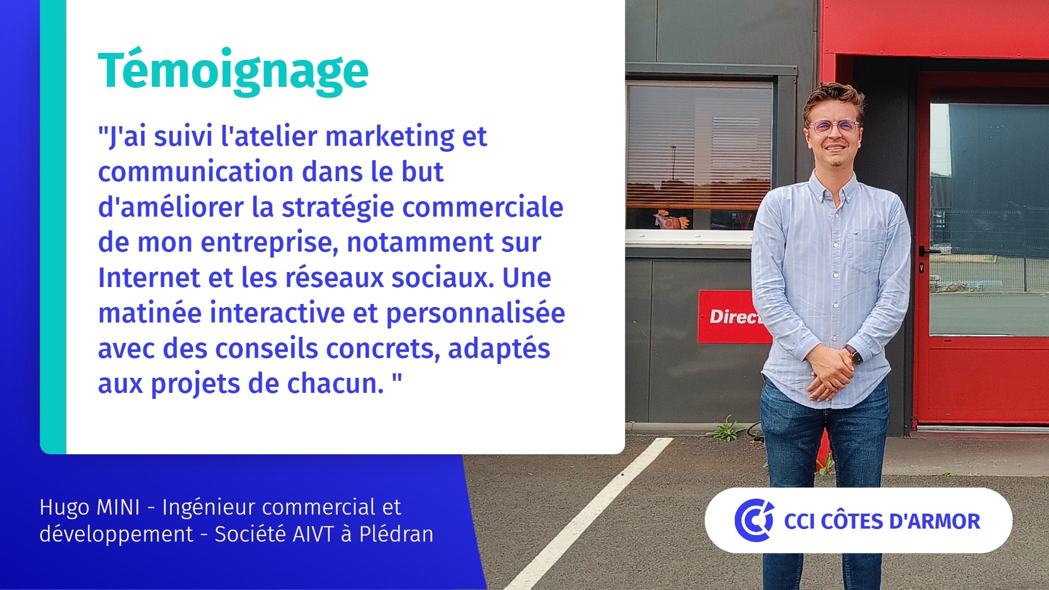 Témoignage Hugo MINI-AIVT Pledran-CCI 22